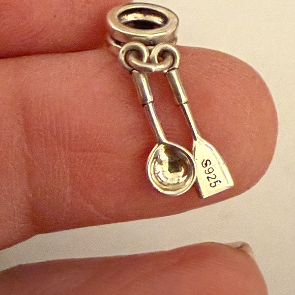 Sterling Silver Spoon and Paddle Earrings - Picture 1 of 4